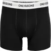 Only & Sons Onsfitz Solid Boxer 3Pack Noos - Black - L