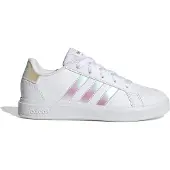 Adidas Urheilukengät 'Grand Court 2.0' roosa / hopea / valkoinen