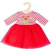 Heless Christmas dress with Reindeer headband size 28-35 cm