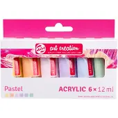 Talens Akryylivärit Pastelli 12 ml 6-pack Talens Art Creation