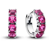 Pandora Timeless hopeakorvakorut vaaleanpunaiset 293851C02