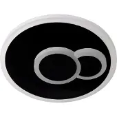 Eglo CADEGAL PLAFOND Ø200 7.8W 1100LM 4000K MUSTA/VALKOINEN