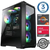 INTOP Tietokone Ryzen 5 5500 16GB 500SSD M.2 NVME RX580 8GB no-OS