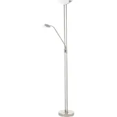 Eglo Baya LED lattiavalaisin 20W+2,5W IP20 harjattu teräs/valkoinen, satined