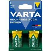 Varta Recharge Accu Power ladattava C-paristo, 2 kpl