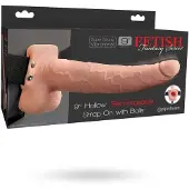 Fetish Fantasy Ontto Ladattava Strap-On Kiveksillä - 23 cm