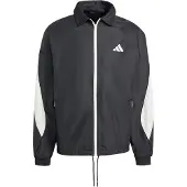 Adidas Treenitakki 'Stadium' musta / valkoinen