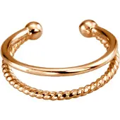 Lykken Trend ear cuff korvakoru punakullattu teräs