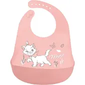 Euromic Disney Klassiker, Småbørn 100% Silikone Hagesmæk - Pink - ONE SIZE