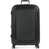 Mandarina Duck Logoduck + 4-pyöräinen vetolaukku L 75 cm Musta