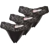 Hunkemoller 3 Pack Madison Thong - Black - S
