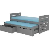 ADRK Furniture Lasten sänky Tomi, 80x180 cm, harmaa