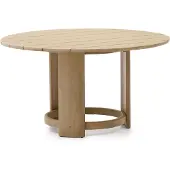 Kave Home Xoriguer-ruokapöytä eukalyptus ⌀ 140 cm