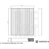 Blue Print Suodatin, sisäilma ADBP250118
