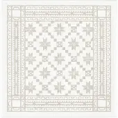 Ekelund Linneväveri Åttebladrose lautasliina 35 x 35 cm Beige
