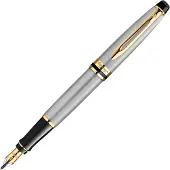 Waterman Expert Steel/Gold Täytekynä Fine