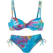 LASCANA Bikini sininen / marjat / oranssi / vaaleanpunainen
