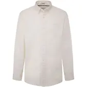 Pepe Jeans for man. PM308728 Manley shirt white (M), Casual, Cotton, Long sleeve
