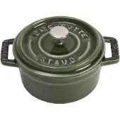 Staub La Cocotte pyöreä pata valurauta 0,25 L Basilikanvihreä