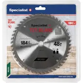 Specialist+ Katkaisuterä puulle Specialist+ Wood; 184x16 mm; Z48