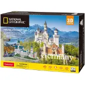 Cubicfun National Geographic Neuschwansteinin linna 3D palapeli