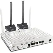Draytek Vigor 2866L, Wi-Fi 5 (802.11ac), Kaksitaajuus (2,4 GHz/5 GHz), Ethernet LAN, 4G, Valkoinen, Kannettava reititin (V2866L-DE-AT-CH)
