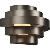 QAZQA Moderni seinävalaisin gunmetal sis. LED 3-vaihe himmennettävä - Lines