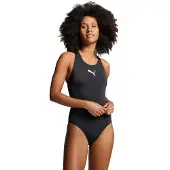 Puma Women Raceback Swimsuit 1P - Black - XL
