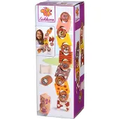 Eichhorn Wooden Stacking Game Farm Animals 14 pieces.