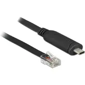 DeLOCK 63912 serial cable Black 2 m USB Type-C RJ45 (63912)