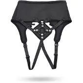 Sportsheets Korkeavyötäröinen Korsettimallinen Strap-on - Black