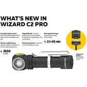 ArmyTek Wizard Pro Magnet C2 Otsalamppu 2500 lm