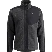 Lundhags Men's Saruk Wool Pile Mid Full Zip Charcoal Välikerrospuserot S