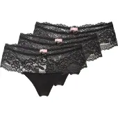 Hunkemoller Florence 3-Pack Boxer Thongs - Black - S