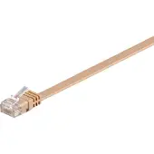 Goobay LAN CAT 6 UTP Flat - Ruskea - 5m