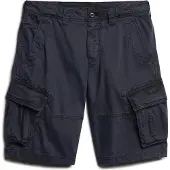 Superdry for man. M7110433A Core Cargo navy Bermuda shorts (30), Casual, Cotton