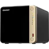 Qnap TS-464-8G - Verkkotallennuslaite, Musta
