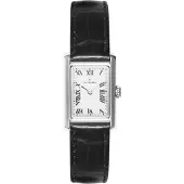 Mockberg Timeless Black Leather Silver MB0246