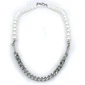 Rocks Steel miesten helmikaulakoru teräs 45 cm P.SH.9,5-45