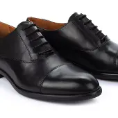 Pikolinos for man. M7J-4184 Bristol leather loafers black (44), Flat, Laces, Casual