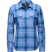 Black Diamond W Project Twill Ls Shirt Indigo/Soft Lilac - L