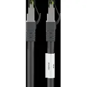 Goobay RJ45 (CAT 6A, 500 MHz) patch-kaapeli CAT 8.1 S / FTP raakakaapelilla, 16706