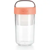 Lékué To Go purkki 0,6 L Coral