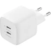 Sandstrom 45 W USB-C GaN PD seinälaturi (valkoinen)