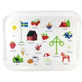Mellow Design - Tarjotin 27x20 cm Ruotsalaiset perinteet