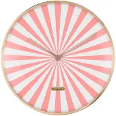 Karlsson seinäkello Candy Swirl Dome flamingo pink & white KA6007PI