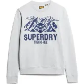 Superdry Lo-Fi Outdoors Graphic Crew - Grey - XL