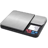 INF Digitaalinen keittiövaaka kaksinkertaisella vaakalevyllä 10 kg/1g ja 500g/0,01g