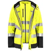 Projob 6445 Tekninen Takki 3-In-1 En Iso 20471 Luokka 3/2 - Yellow/Navy - 3XL