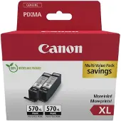 Canon PGI-570XL, musta tuplapakkaus